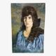Portrait of a Woman on Canvas, Early 20th Century, Signed