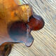 Daum glass paste leaf catchall