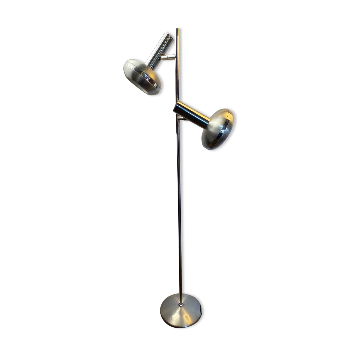 Vintage 70s aluminum floor lamp