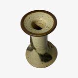 Retro flower ceramic candlestick holder from denmark | vintage candleholder from denmark
