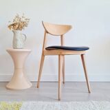 Scandinavian raw wood chair