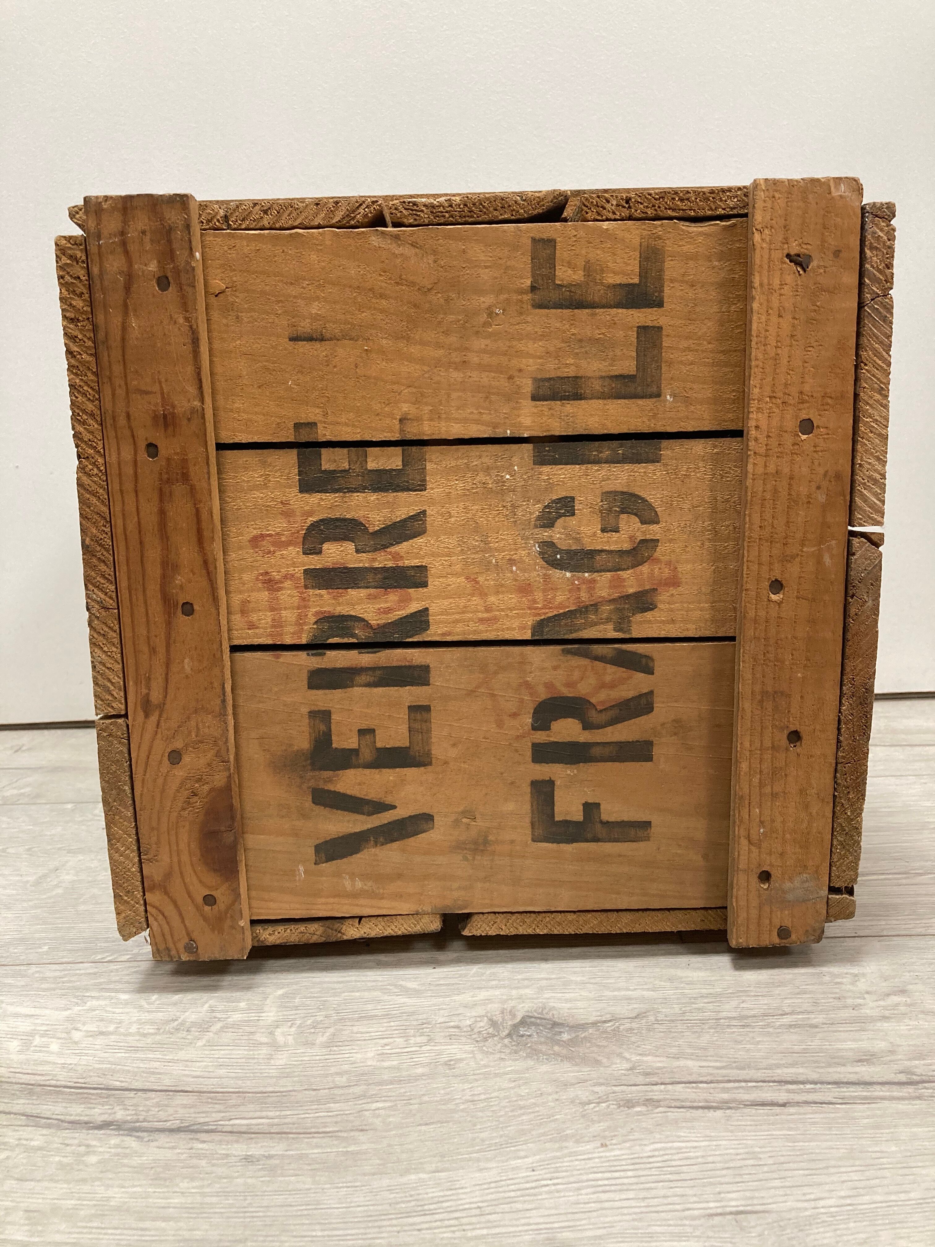 Vintage wooden suitcase