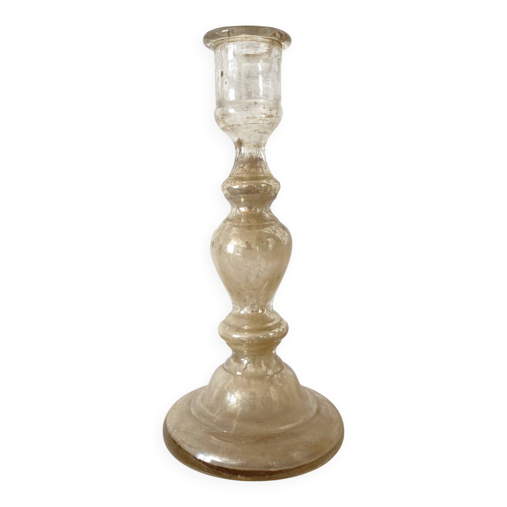 Antique mercury candlestick, 19th-century candlestick.