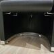 80's design leather and chrome metal armchairs