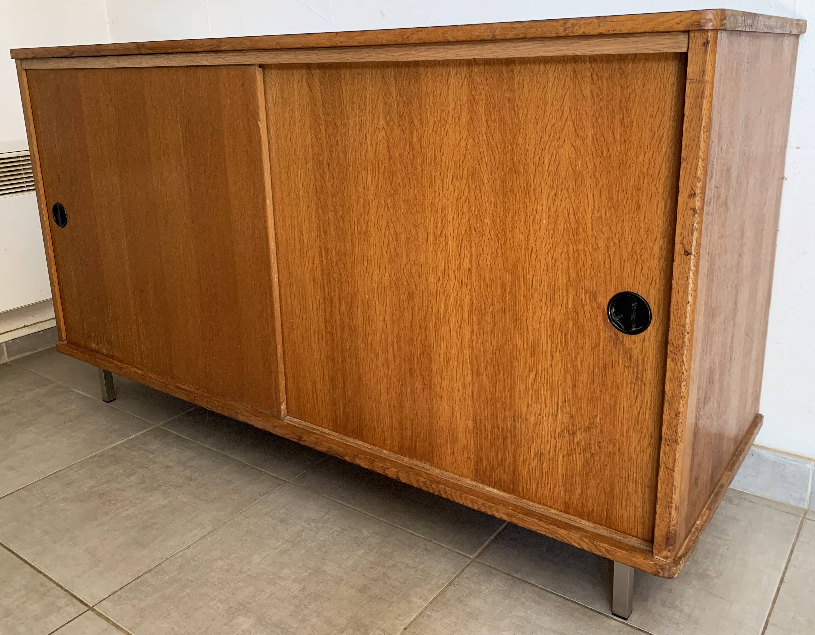 Vintage sideboard of the 60s in oak