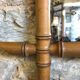Miroir en bambou vintage 37x41cm