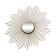 Vintage sun mirror in gold metal 55cm