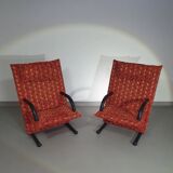 2 x Designed by Burkhard Vogtherr. Manufactured by Arflex in Italy. This Post-Modern ’ T-Line ’