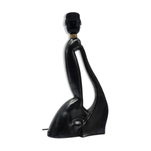 Pied de lampe sculptural