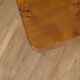 Table basse vintage en loupe d'orme 1970