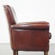 Sheep leather armchair correctly finished with decorative nails
