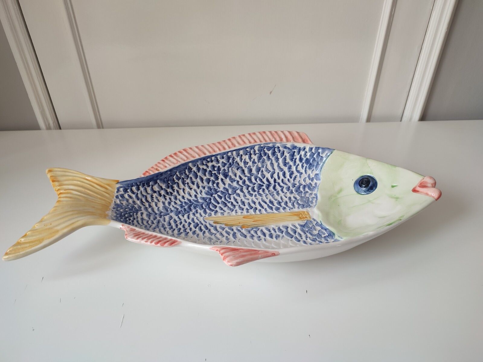 Plat poisson barbotine