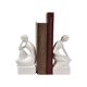 Set serre-livres homme et femme art déco style royal delft 19cm