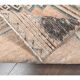 Vintage orange Turkish hand-knotted runner 81x356