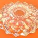 1970s Ashtray transparent and chiseled glass