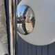 Lampadaire chrome 6 boules opalines