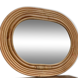 Rattan mirror