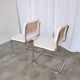 Set of 2 Vintage Cesca Chairs: Marcel Breuer Chrome & Cane, 1970s Mid-Centu