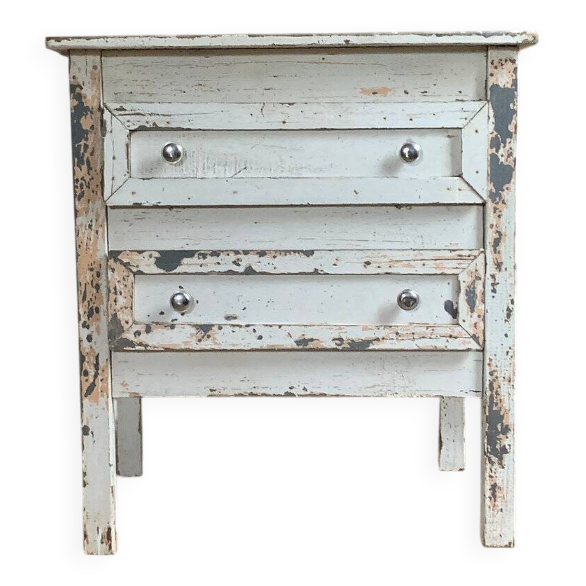 Vintage patinated Parisian chest of drawers