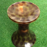 1970s Stool Tam Tam Transparent Leopard print (designer Henry Massonnet)