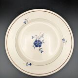 6 assiettes plates Saint Amand modèle Prisca fleurs