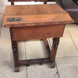 School desk with storage under the bench