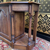 Rustic Louis XIII oak entrance console