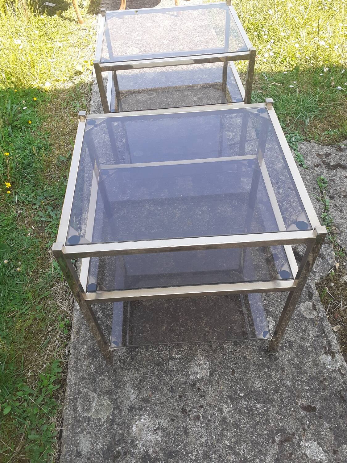 Paire de bouts de canapé