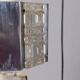 Vintage 1970s metal and crystal pendant lamp, kinkeldey design