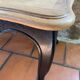 Table basse Régence Louis XV noir et bois
