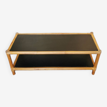 Table basse bambou années 60