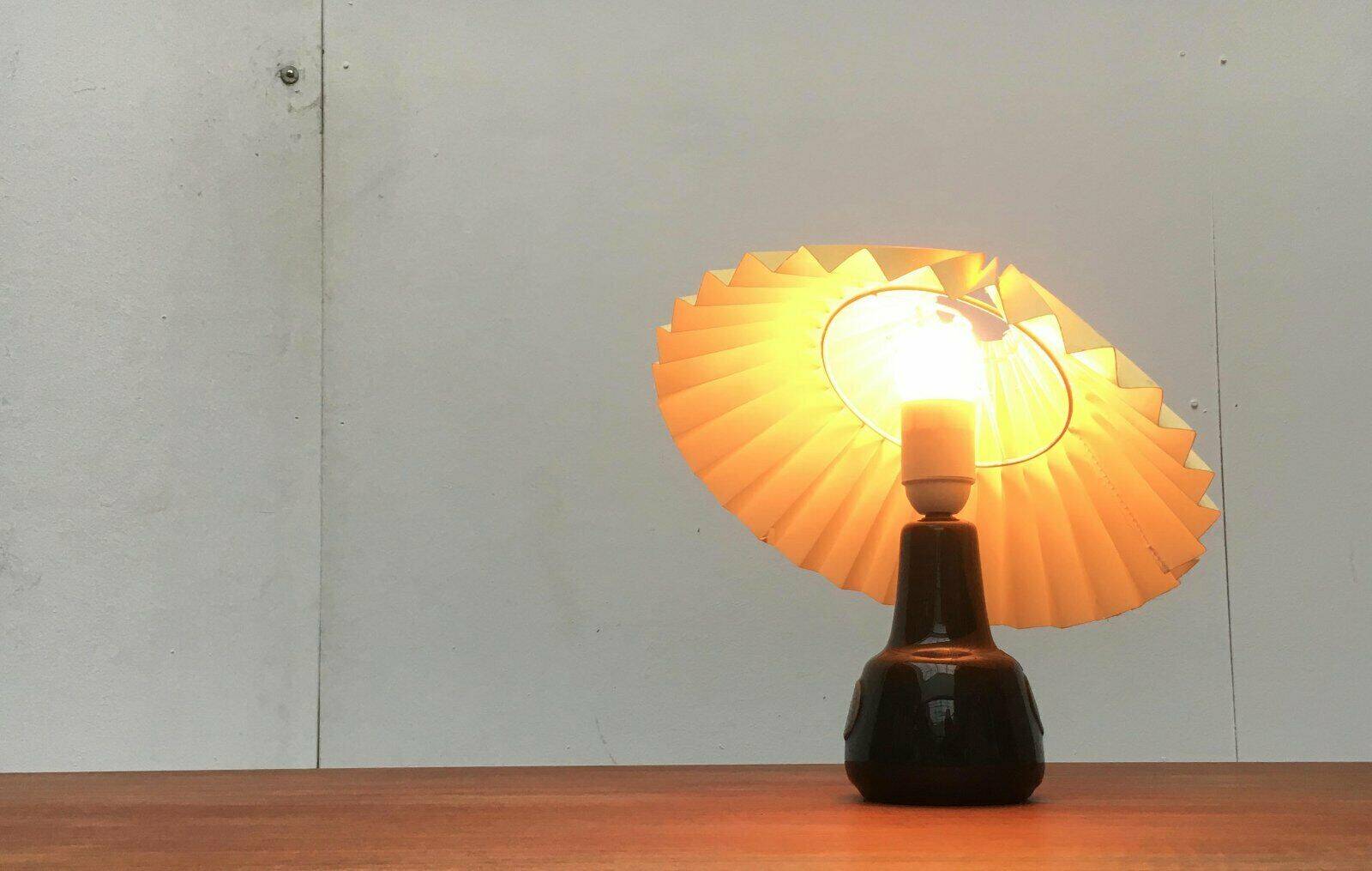 Mid-century Danish ceramic table lamp by Søholm.