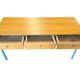 Console/table d'appoint vintage en bois avec structure en métal