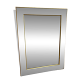Glamorous wall mirror with faceted frame by Deknudt, Belgium, 1980s (Model 2024.311)