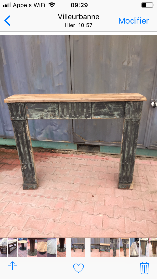 Old fireplace mantle