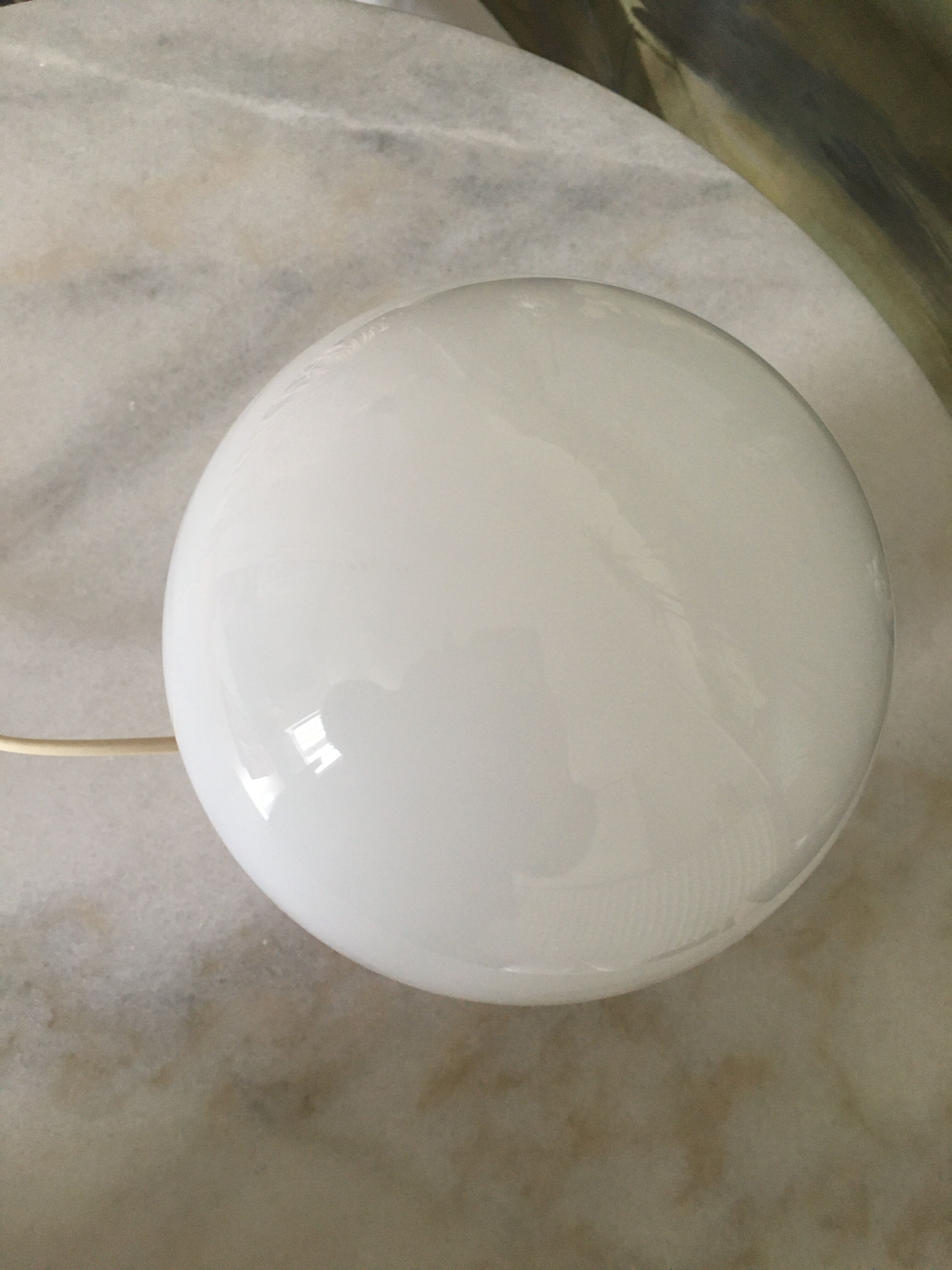 Lamp ball support wood