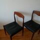 Pair of Scandinavian teak chairs by Niels O. Moller circa 1950