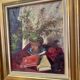20th century still life painting with books