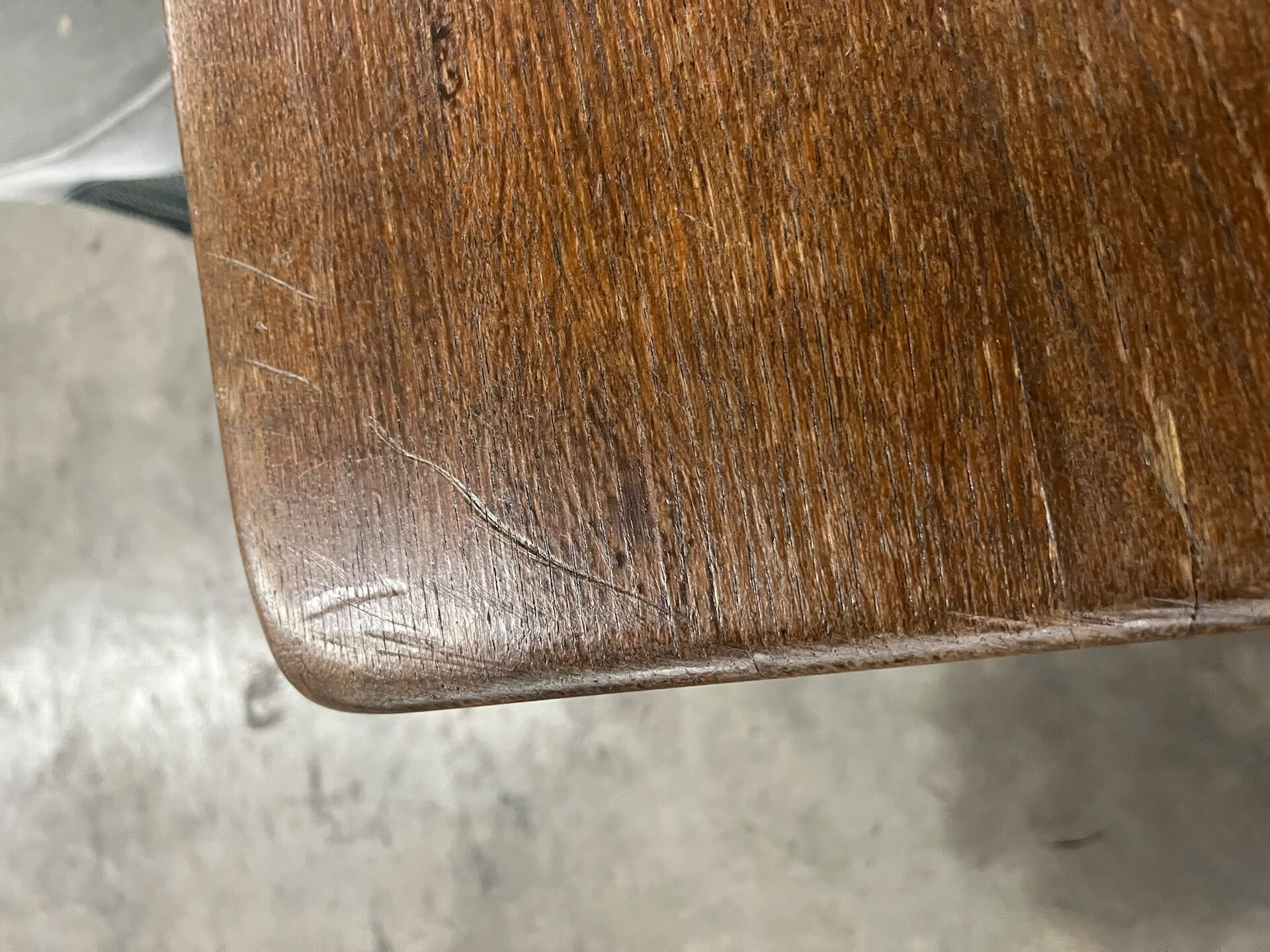 Table à manger vintage XL en bois massif