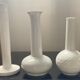 Trio de vases soliflores en céramique émaillée Germany
