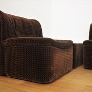 Armchairs Emmetre with Table by Guido Fareschini for Mariani, 1970s, Set of 4