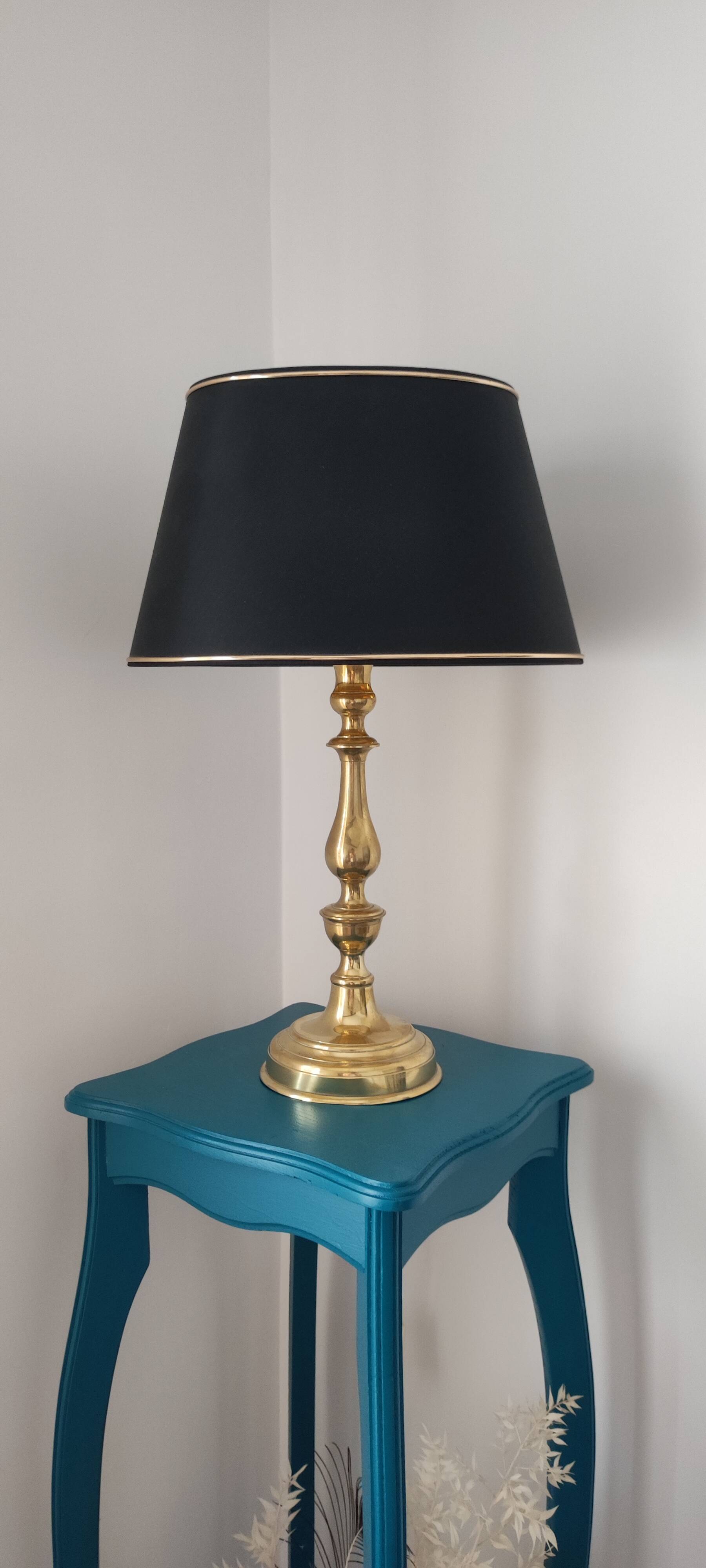 Brass table lamp