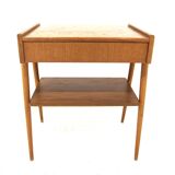 Teak bedside table, Carlström, Sweden, 1960
