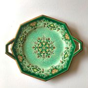 Plat à gâteau Longwy Chevreuse émaux MP Chevallier