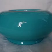 Art Deco Ceiling Lamp Turquoise Opaline Glass