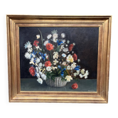 Rudi de Vos. Nature morte aux fleurs.