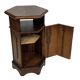 Vintage Hexagonal Side Cabinet with Door Small Side Table Column
