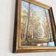 Oil on canvas, glazed wooden frame
