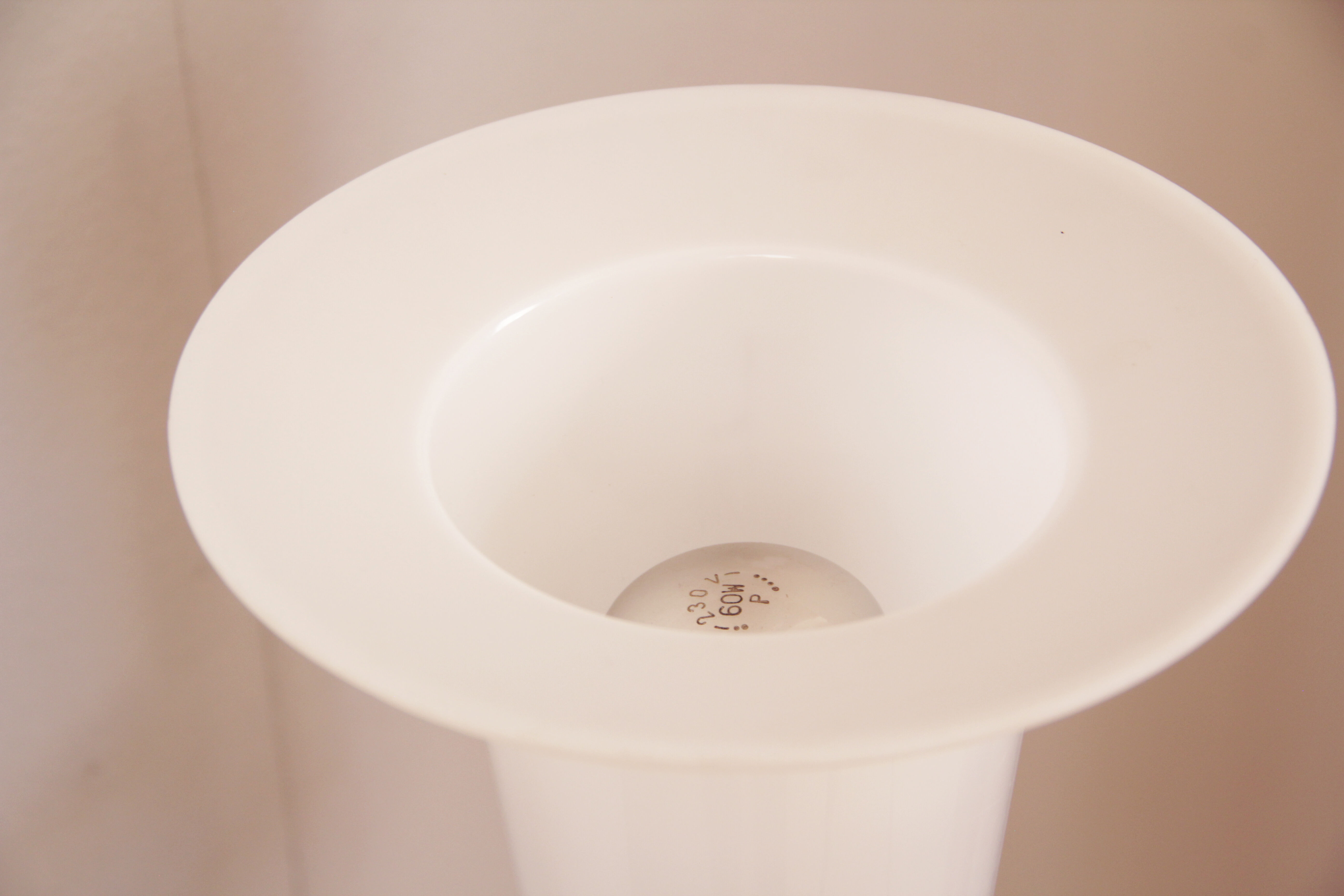 Turned solid pine floor lamp by Uno Kristiansson for Luxus Sweden, 1970s