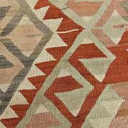 5x7 Brown & Red Turkish Vintage Kilim Rug 148x223Cm SK 35162